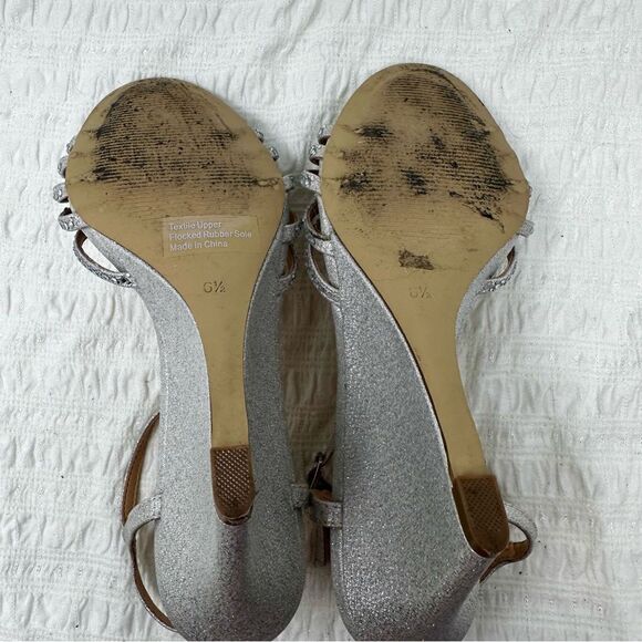 Badgley Mischka Sparkly Wedges- Size 6.5. - Picture 2 of 16